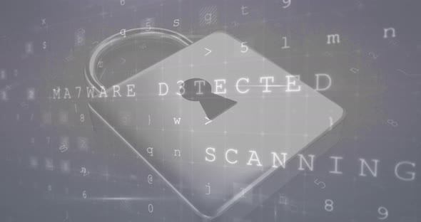 Cyber Crime and Online Security Animation 4k alt