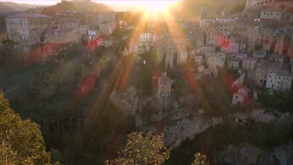 View At The Old  Famous Tuff City Sorano