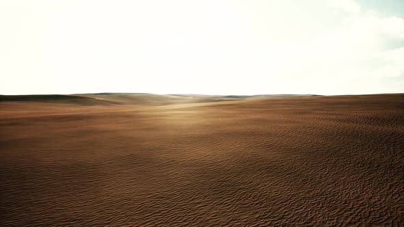 Aerial of Red Sand Dunes in the Namib Desert