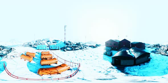 VR360 Antarctic Base of Antarctica