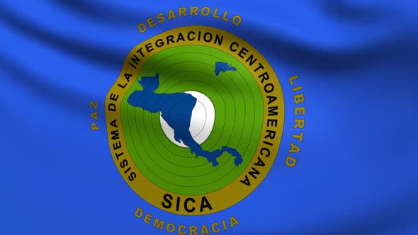 Central American Integration System Flag 4K