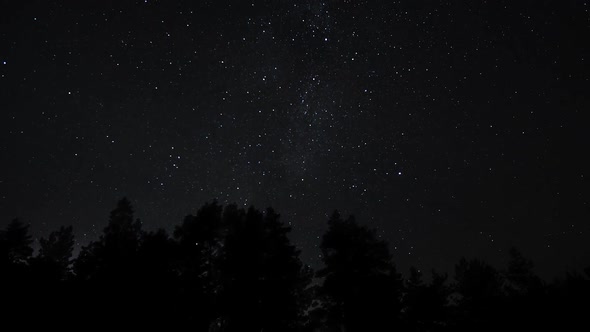 Milky Way Galaxy Time Lapse