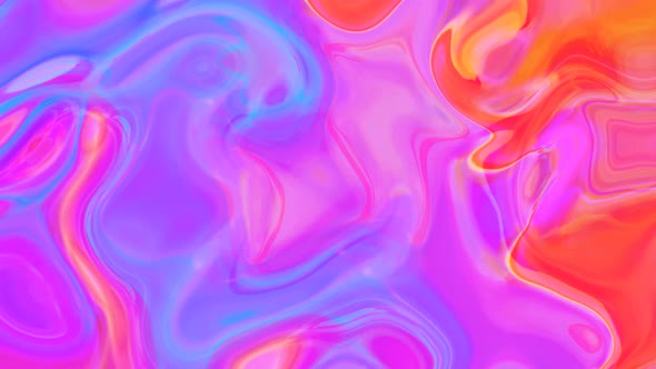 Abstract colorful trendy liquid wavy background.