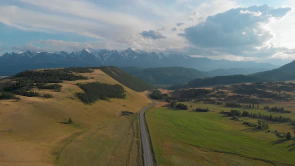 Chuysky Trakt Road in the Altai Mountains