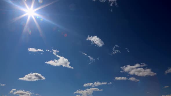 Fluffy Gray Clouds Time Lapse Sky