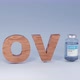 COVID-19 coronavirus vaccine glass bottles with cup moving like i letter - VideoHive Item for Sale