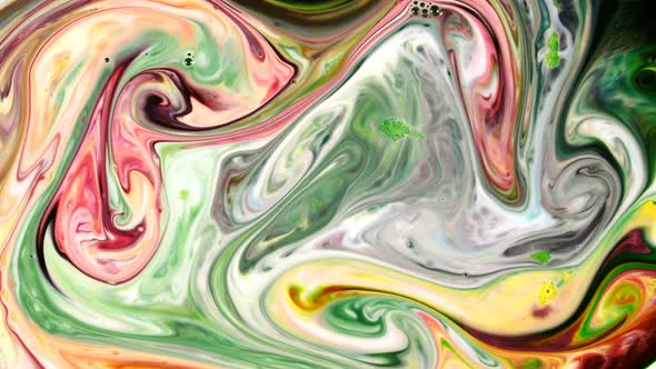 Abstract Colorful Paint Liquid Artistic Movement