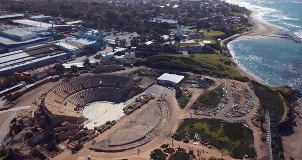 Caesarea Amphitheater In Israel