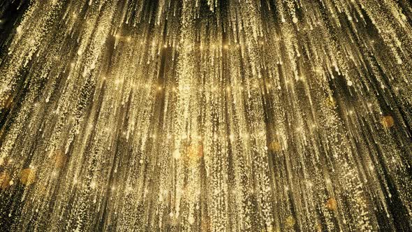 Gold Glitter Lights 06 HD