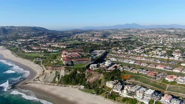 Aerial View of Salt Creek and Monarch Beach Coastline, California