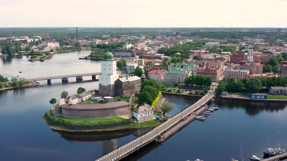 Aerial View of Vyborg