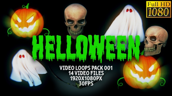 Helloween Video Loops Pack 001