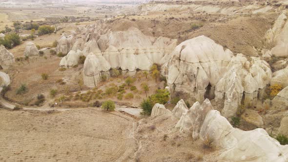 Cappadocia Landscape Aerial View, Turkey, Goreme National Park