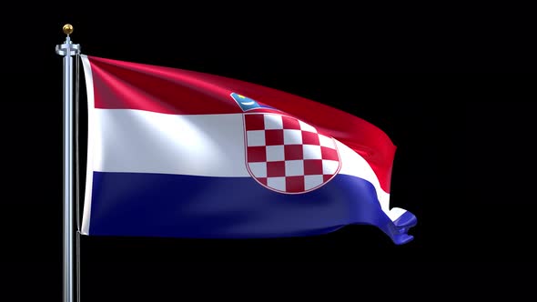 Croatia Waving Flag