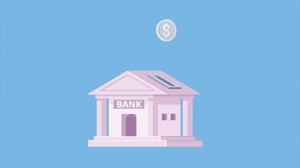 Coin Falling in Bank 4K