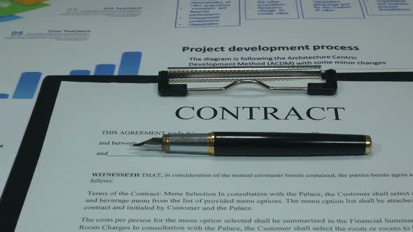 Successful Business Contract Of A Modern Company