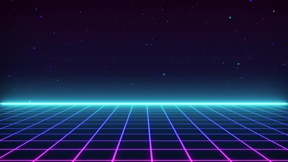 Motion Wave VJ Retro Style 80s alt