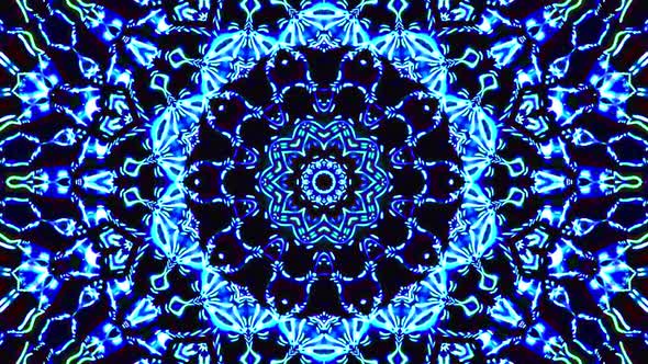 shining brightly the lines set the motion of the color blue waves, on a black background alt