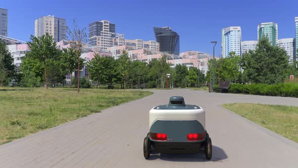 delivery service by courier robot alt