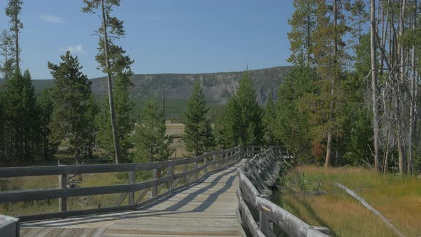 Boardwalk at Yellowstone National Park