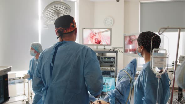 Operation Using Laparoscopic Equipment