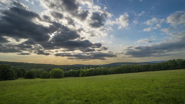 Beautiful nature of the Czech republic.beautiful view of the landscape. Time lapse