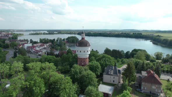 Wieża ciśnień w EłkuWieża ciśnień w Ełku, water tower located in the city of Elk in Poland with the