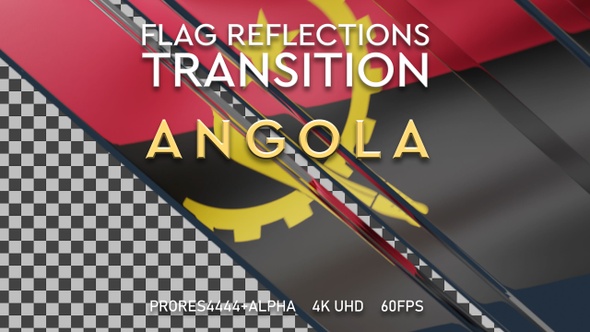 Flag of Angola Transition | UHD | 60fps