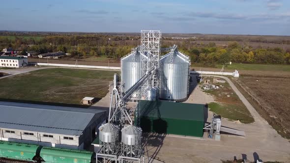 Silos of Grain Storage