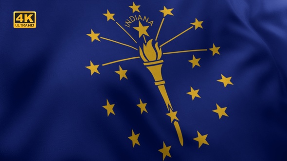 Indiana State Flag - 4K