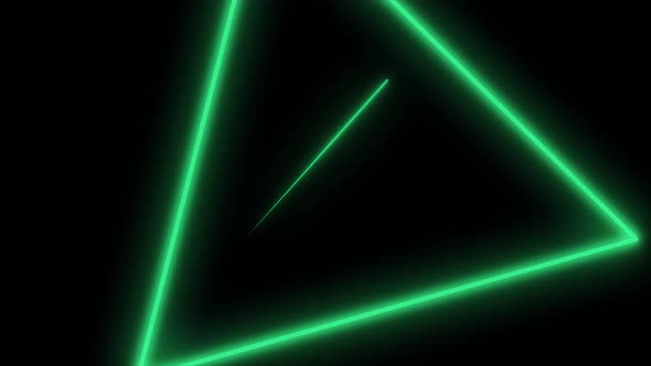 Abstract background with neon triangles