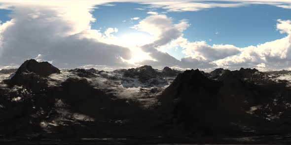 Aerial Vr 360 Panorama of Mountains