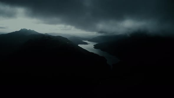 Night River with Clouds