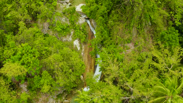 Beautiful Tropical Waterfall Philippines Cebu