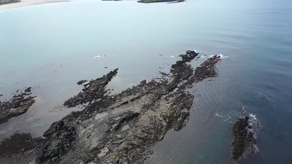 Aerial View of the Reef By Carrickfad at Narin Beach By Portnoo County Donegal, Ireland