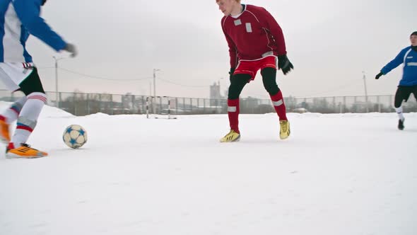 Winter Soccer Match