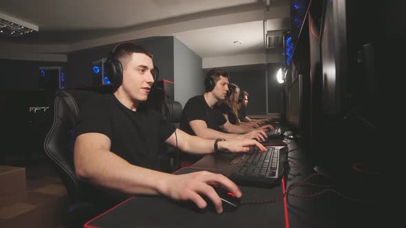 Emotional Scene in Pc Gaming Club Where One Gamer Succeed, Another Lost Battle