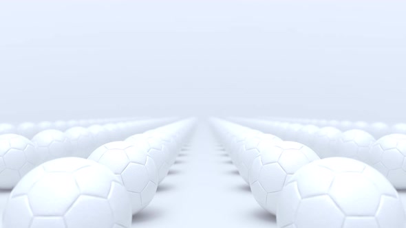 Clean Soccer Balls Background