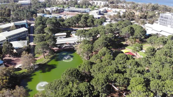 Aerial View of a University Campus in Australia