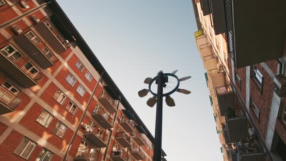 Decorative Windmill Made Of Bicycle Wheel