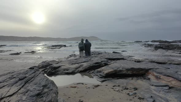 Flying Deep Above Portnoo Narin Beach County Donegal, Ireland