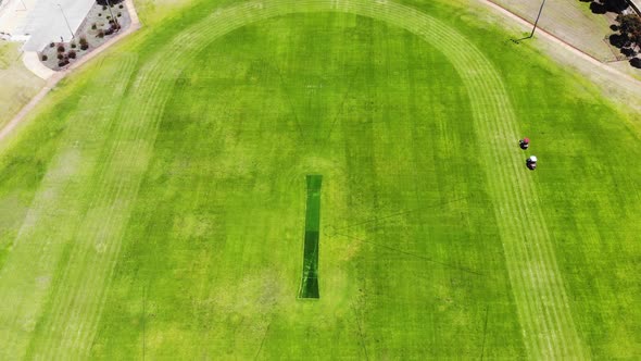 Aerial View of an Oval in Australia