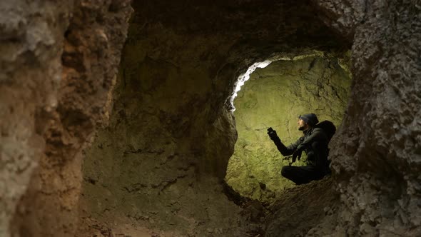 Caucasian Cave Explorer