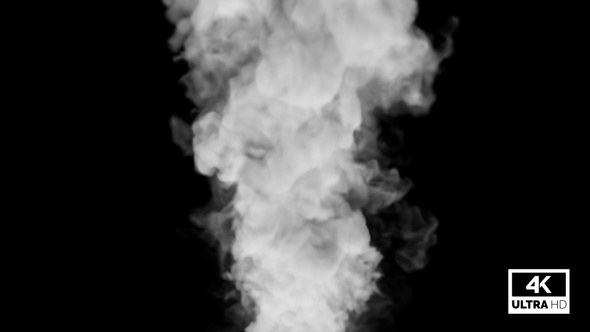 White Smoke Billowing Over Steady Flow alt