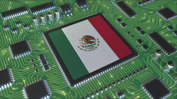 National Flag of Mexico on the Operating Chipset alt