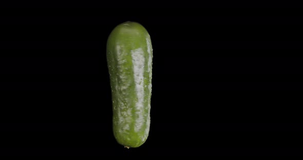 Green Cucumber Rotates Alpha Channel