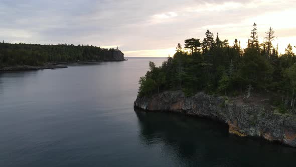 Split Rock light house State Park in Northern Minnesota during summer time, Lake Superior, up north,