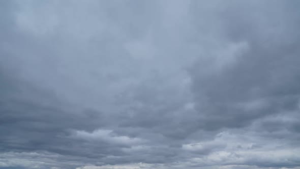 Clouds Running in the Blue Sky Timelapse