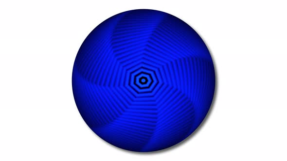 blue color animated geometric line attach on a sphere. Vd 965