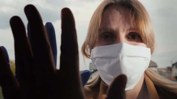 Touch Your Hands Through the Glass During Quarantine and Insulation